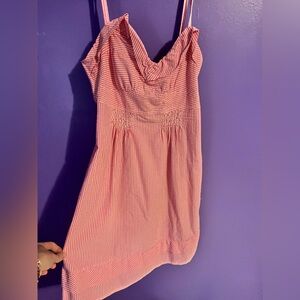 American Eagle Outfitters Pink and White Striped Dress